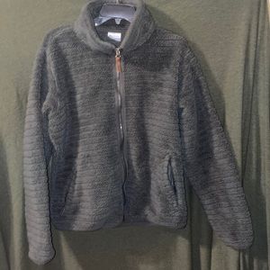Soft Sherpa Columbia Jacket. Full zip, no hood. Size XL